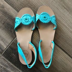 Jack Rogers turquoise Lilliana slingback sandals